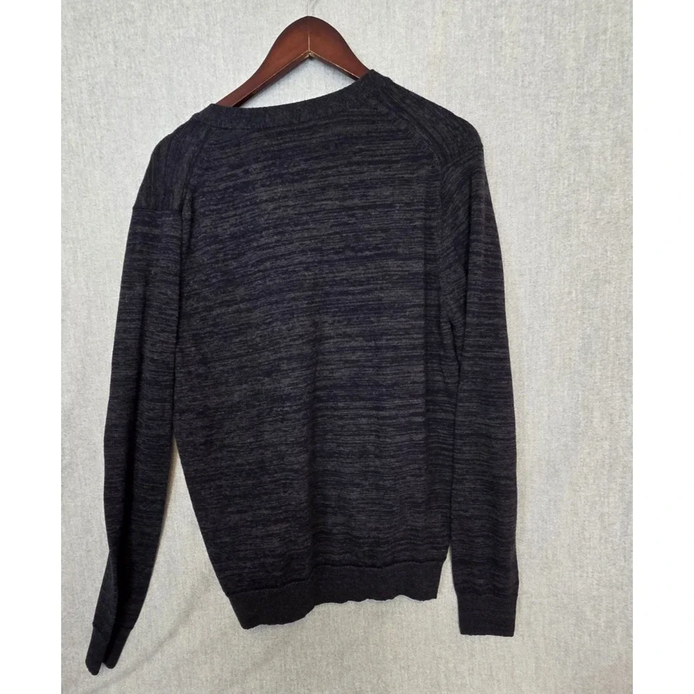 True‎ Religion Cardigan Wool Sweater Men's XL Button Up Preppy Charcoal Academia